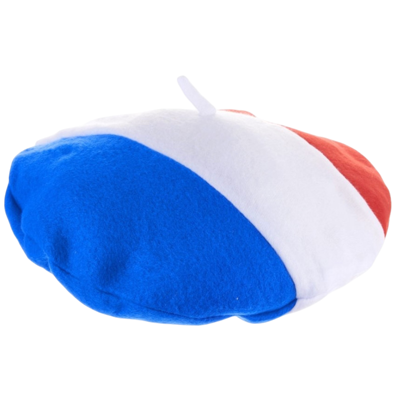 France tricolour felt beret