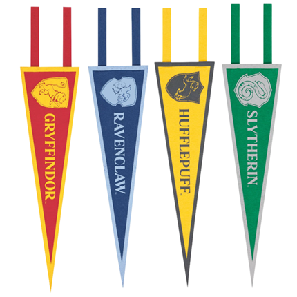 4 Harry Potter fabric banners to hang