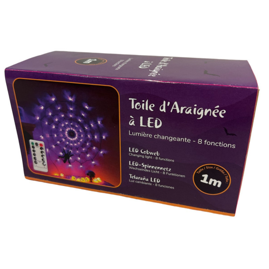 1m LED screen + 1 spider 34 cm changing lights (battery box)