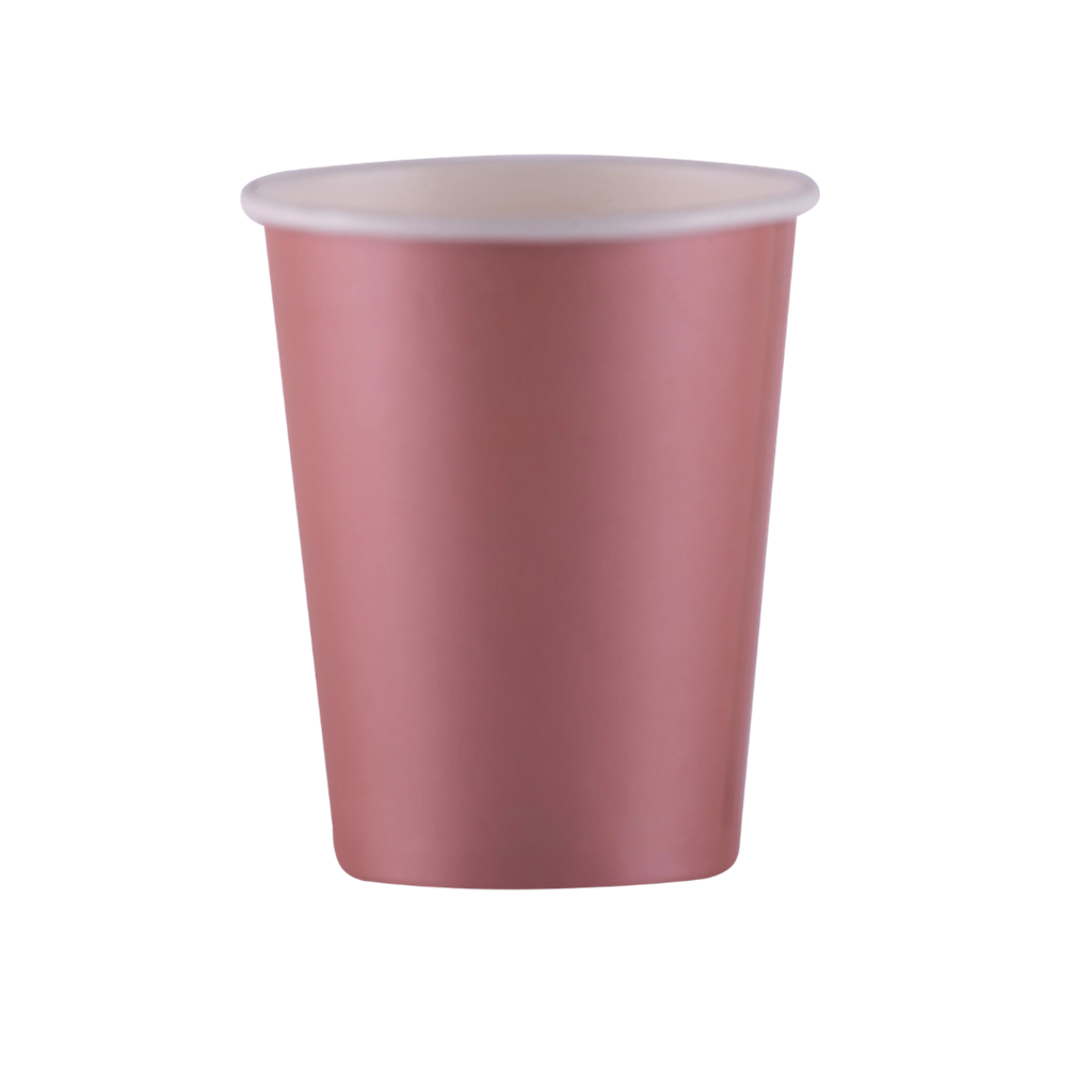 25 Rose Gold paper cups - 20 CL