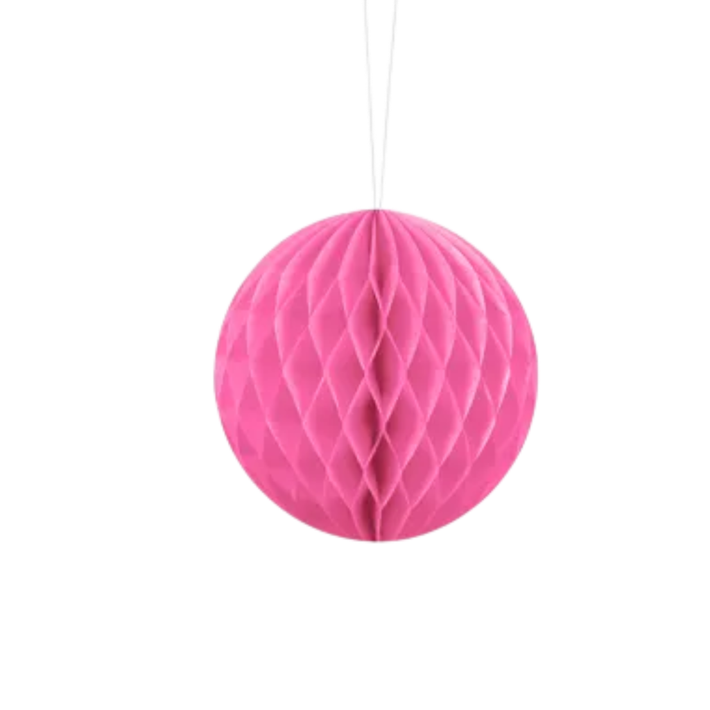 Pink honeycomb ball - 10 cm