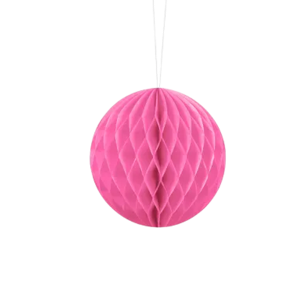 Pink honeycomb ball - 10 cm