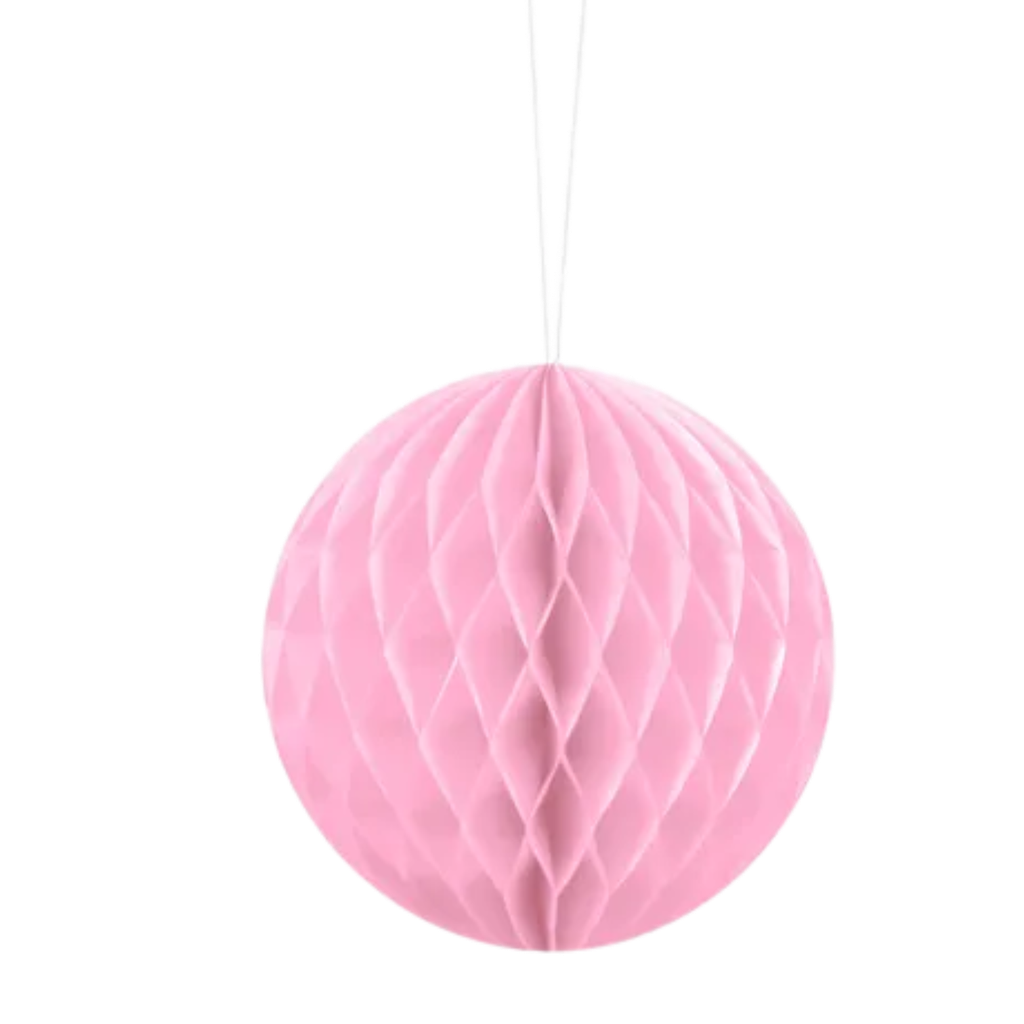 Light pink honeycomb ball - 10 cm