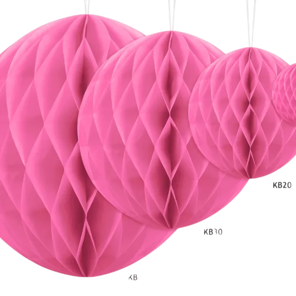Pink honeycomb ball - 20 cm
