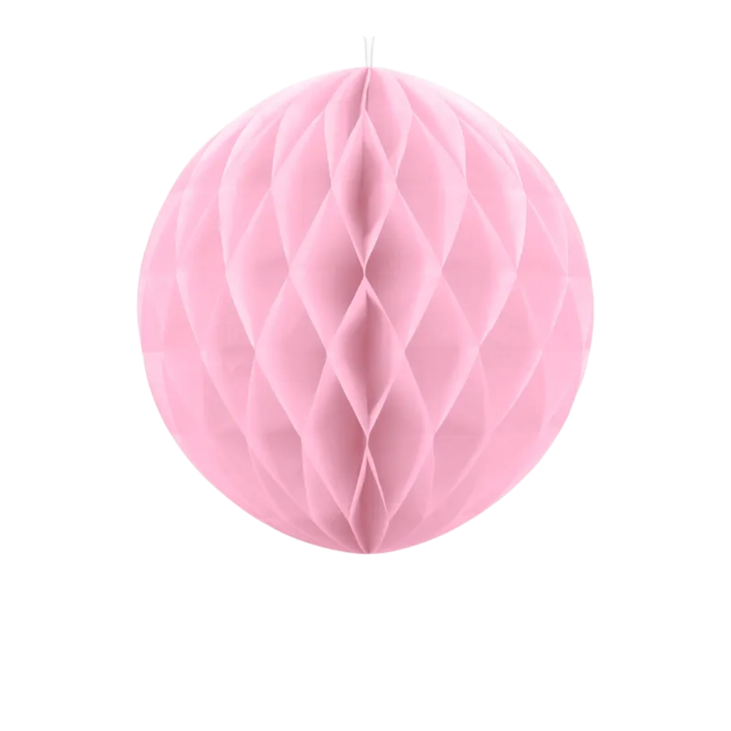 Light pink honeycomb ball - 20 cm