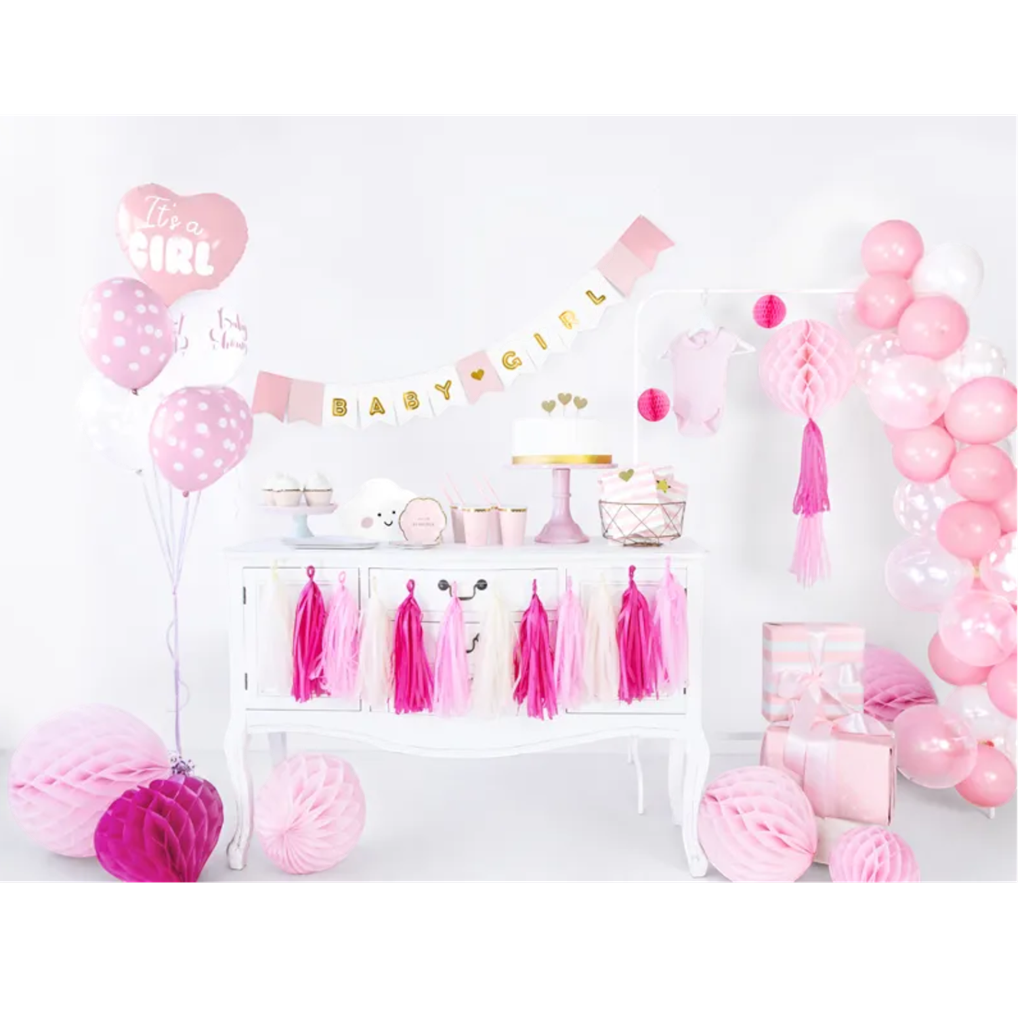 Light pink honeycomb ball - 20 cm