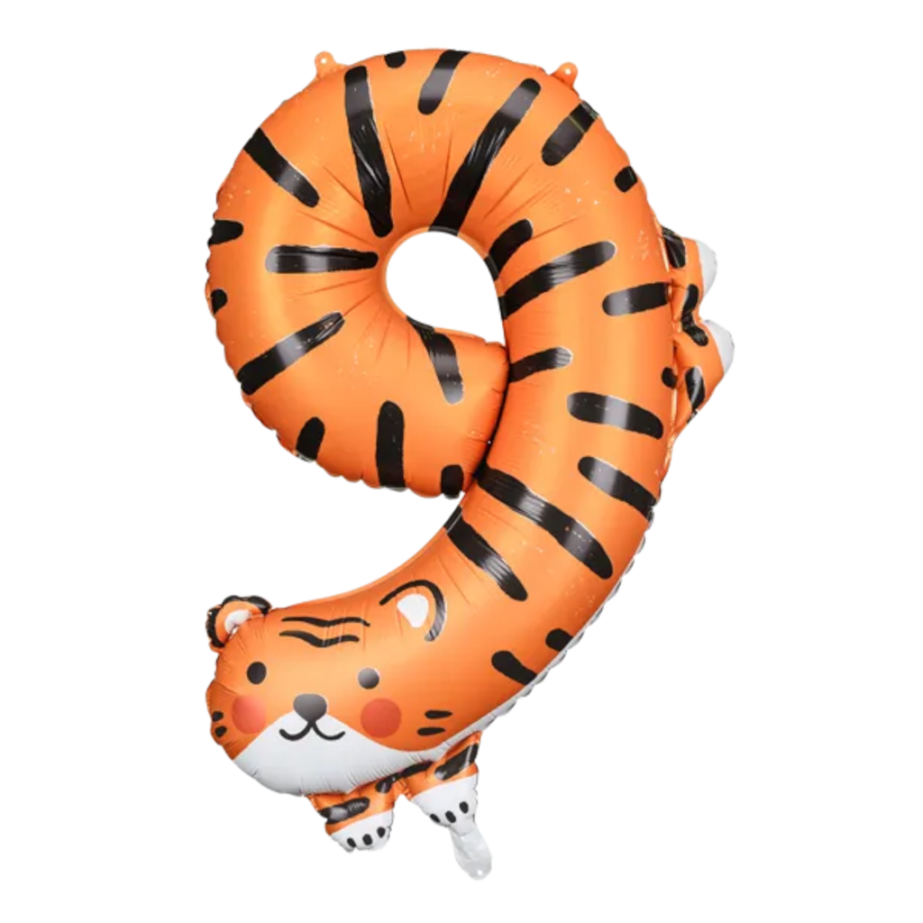 Ballon Tigre aluminium - Number 9