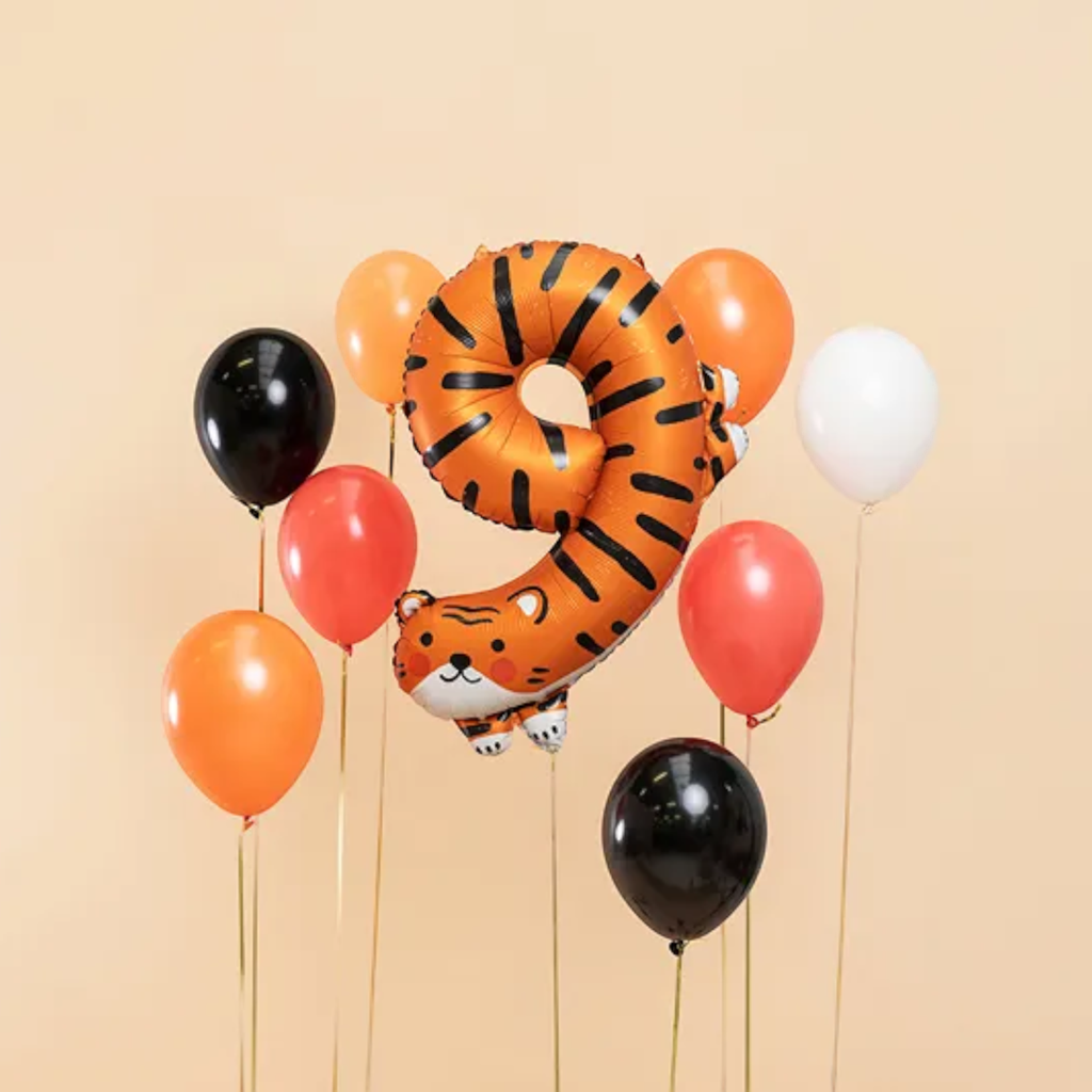 Ballon Tigre aluminium - Number 9