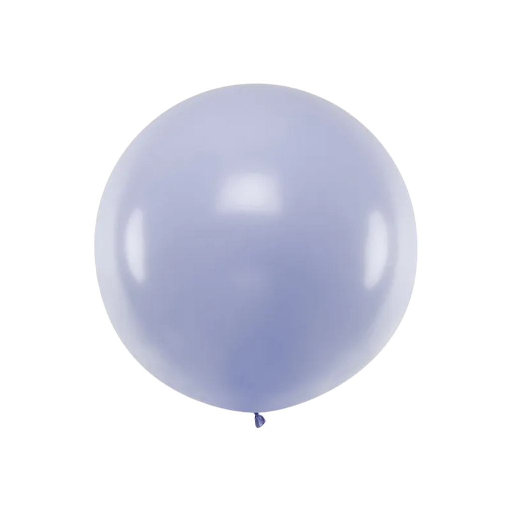 Giant round ball in light pastel lilac 1 metre