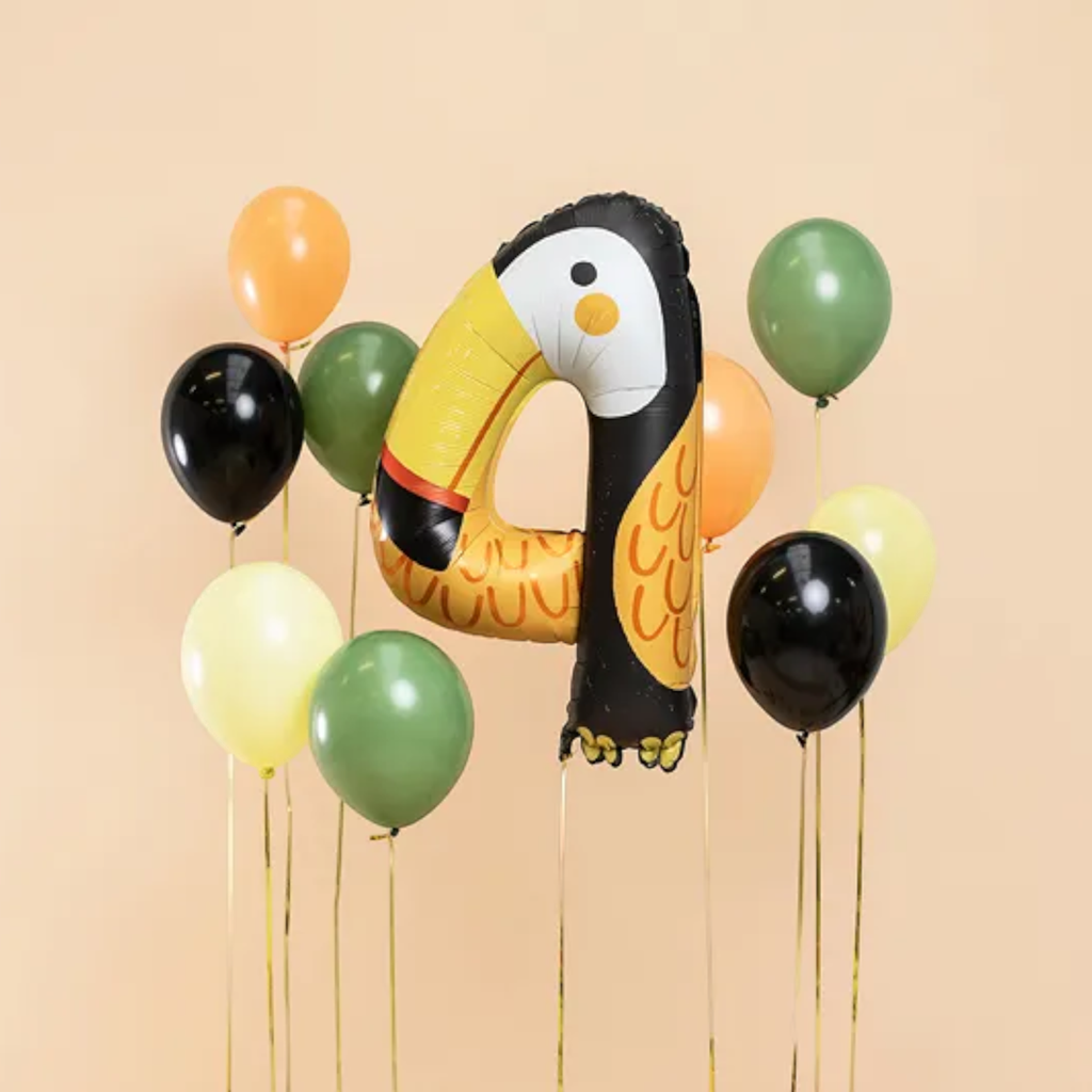 Toucan aluminium balloon - Number 4