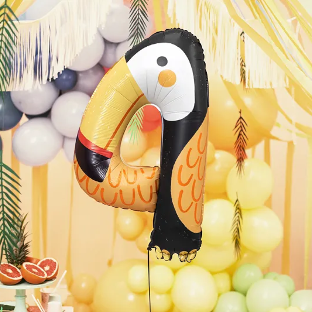 Toucan aluminium balloon - Number 4