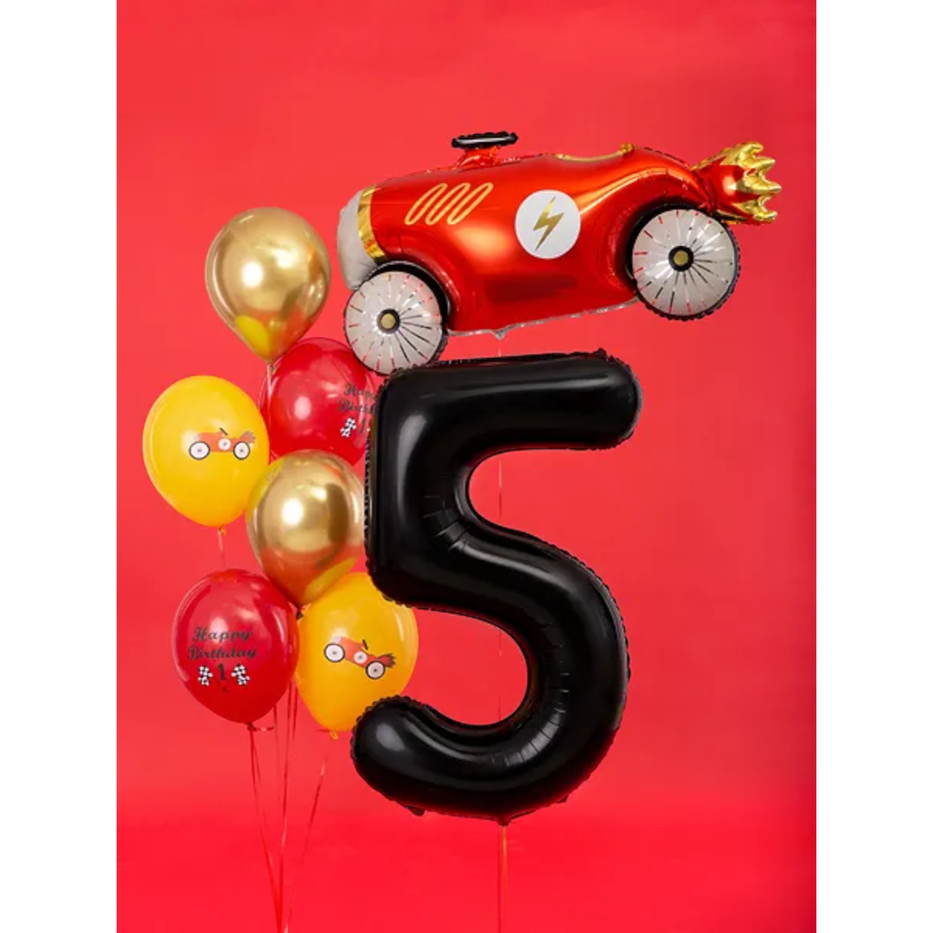 Ball Chiffre ''5'', aluminium, 86cm, black