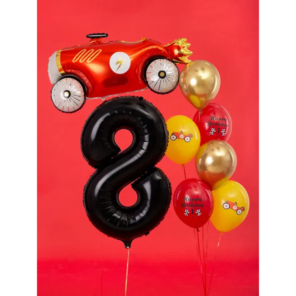 Ball Chiffre ''8'', aluminium, 86cm, black