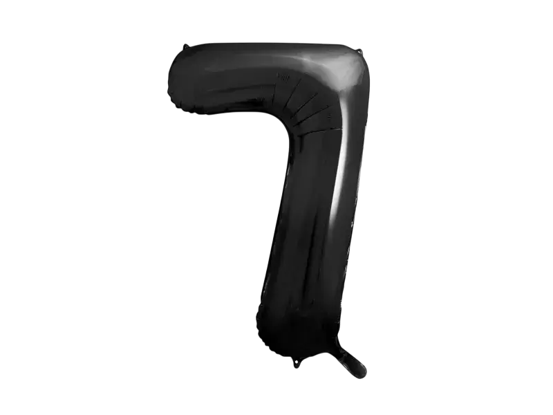 Ball Chiffre ''7'', aluminium, 86cm, black