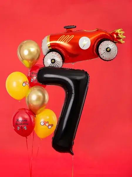Ball Chiffre ''7'', aluminium, 86cm, black