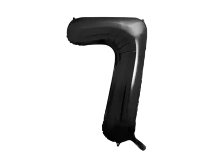 Ball Chiffre ''7'', aluminium, 86cm, black
