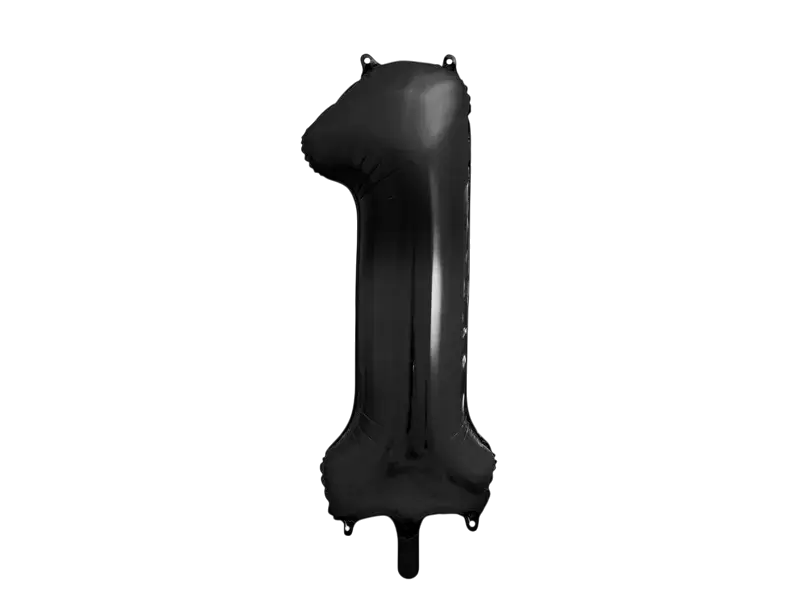 Ball Chiffre ''1'', aluminium, 86cm, black