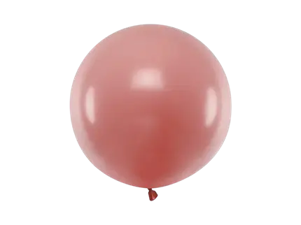 60 cm round balloon, wild pastel pink