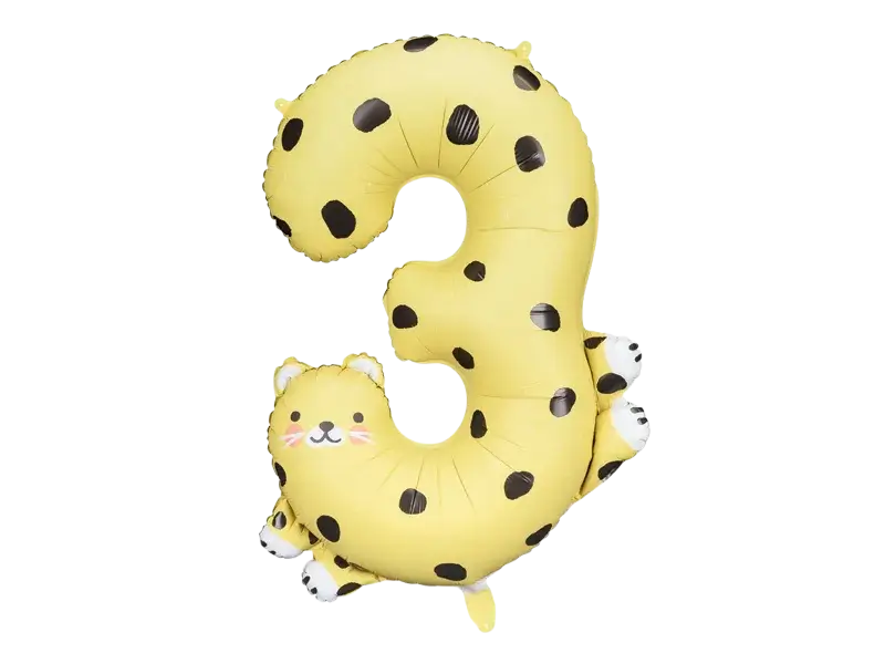 Ballon Guépard aluminium - Number 3