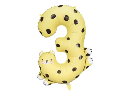 Ballon Guépard aluminium - Number 3