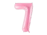 Ball Chiffre ''7'', aluminium, 86cm, light pink