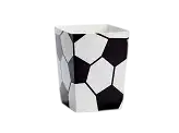 6 pots of football popcorn