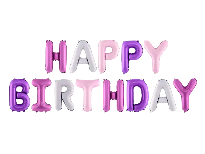 Happy Birthday Balloon Pink