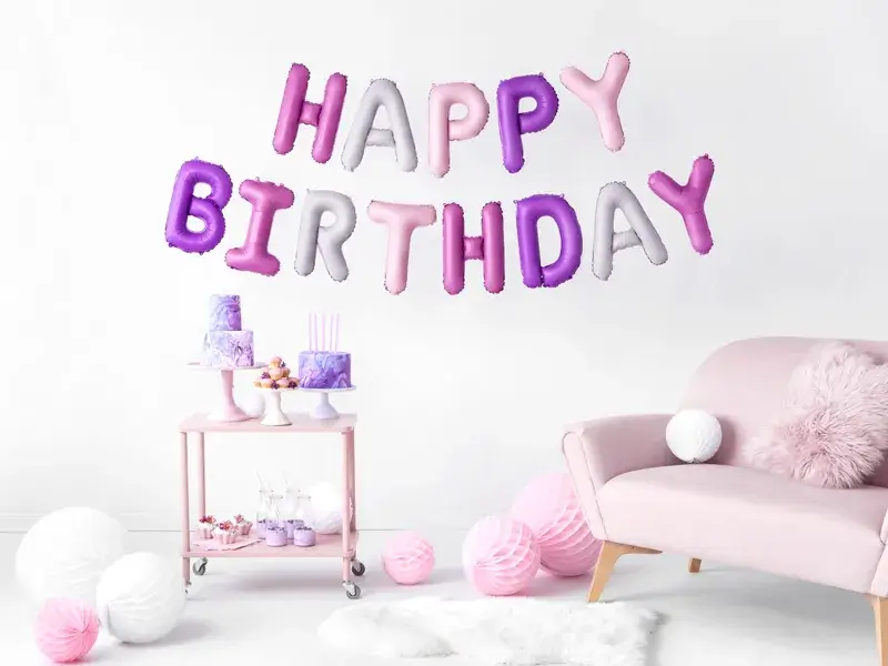 Happy Birthday Balloon Pink