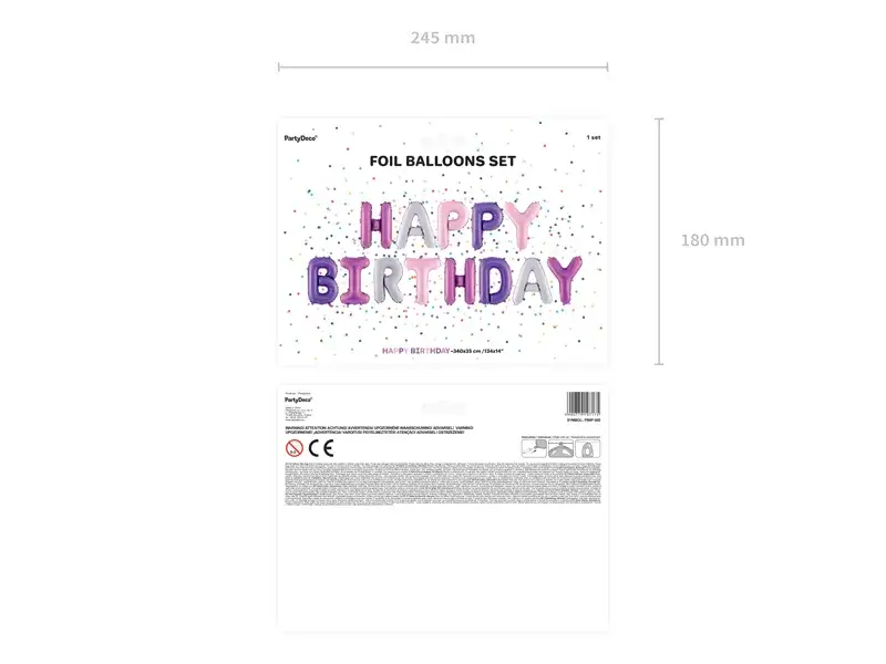 Happy Birthday Balloon Pink