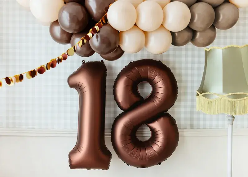 50 cappucino latex balloons