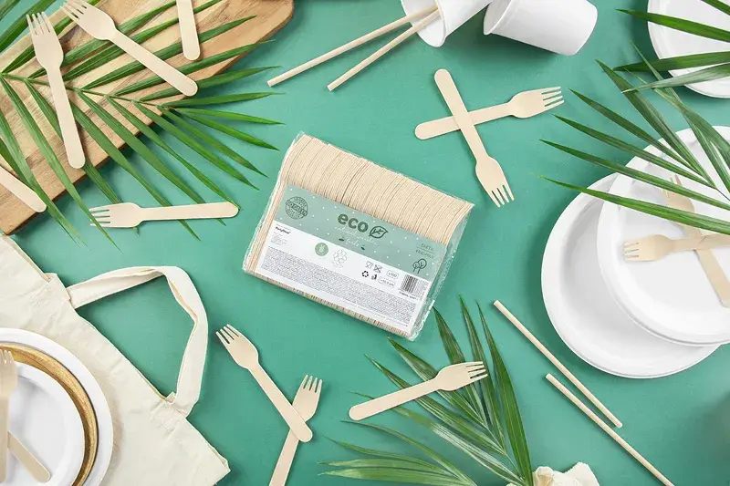 100 wooden forks