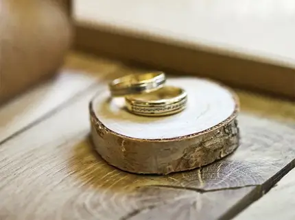 6 Wooden place cards