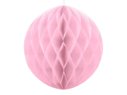 Light pink honeycomb ball - 30 cm