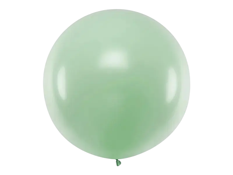 Giant round balloon pistachio green - 1 metre