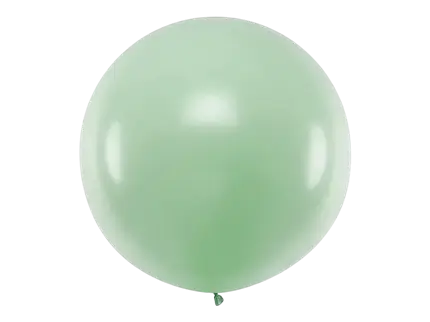 Giant round balloon pistachio green - 1 metre