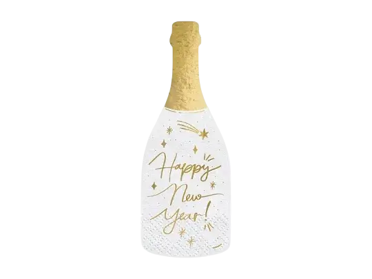 Champagne napkins, gold, 14.5 x 12 cm