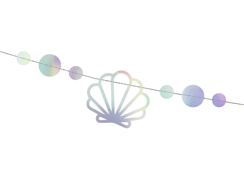 Holographic mermaid garland