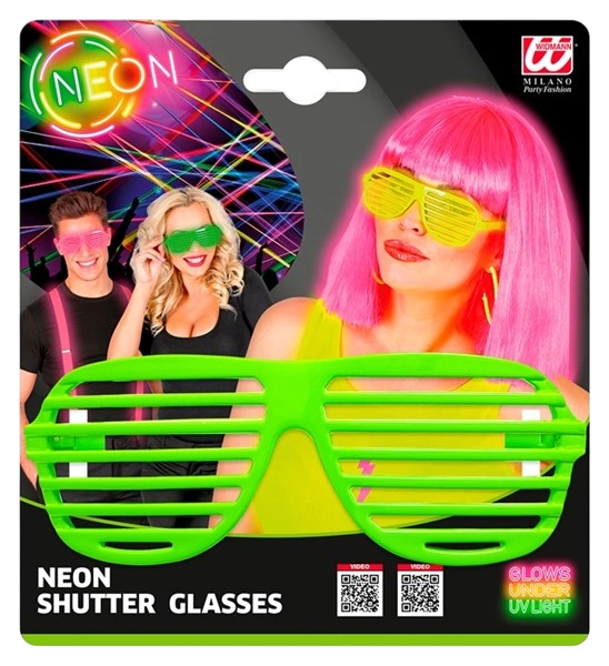 Fluorescent green shutter glasses