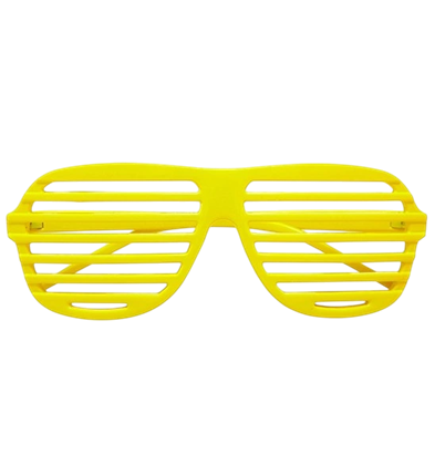 Fluorescent yellow shutter glasses