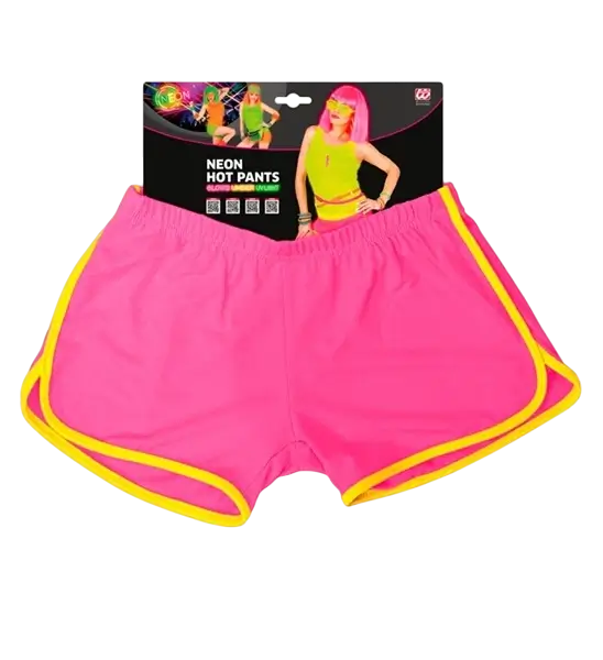 Neon pink shorts