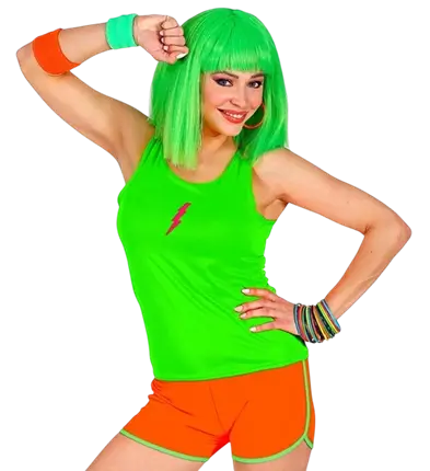 Neon orange shorts