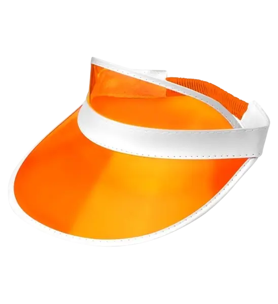 Orange visor cap