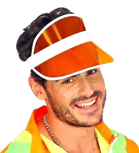Orange visor cap