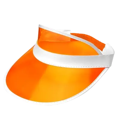 Orange visor cap