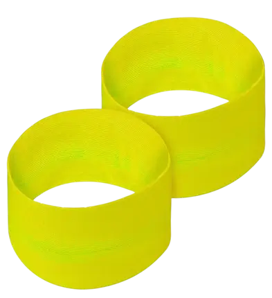 Pair of neon green cuffs