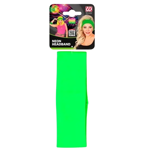 Retro neon green headband