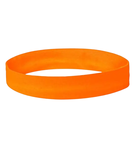 Retro fluorescent orange headband