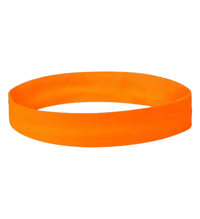 Retro fluorescent orange headband