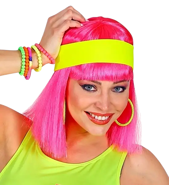 Retro neon yellow headband
