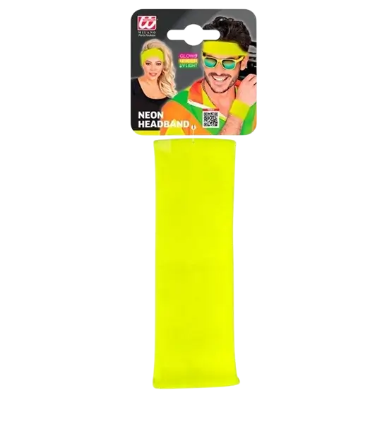 Retro neon yellow headband